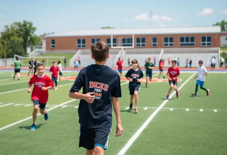 Students participating in sports at San Lorenzo Valley High School