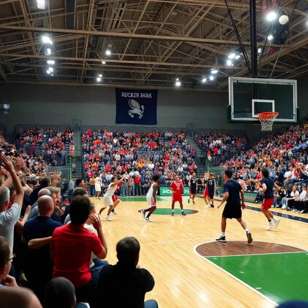 A crowd enjoying the SLAM Summer Classic at Rucker Park