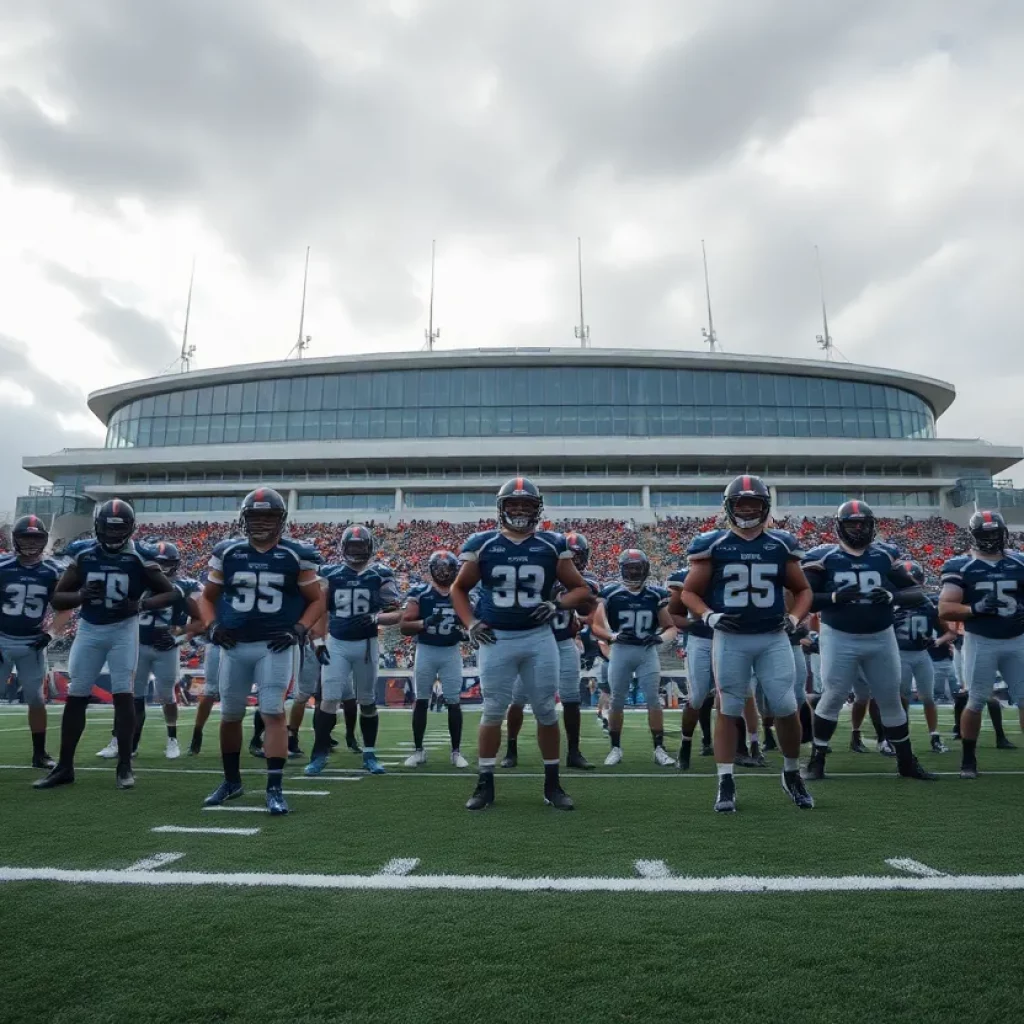 St. Thomas Aquinas Raiders preparing for their game in London