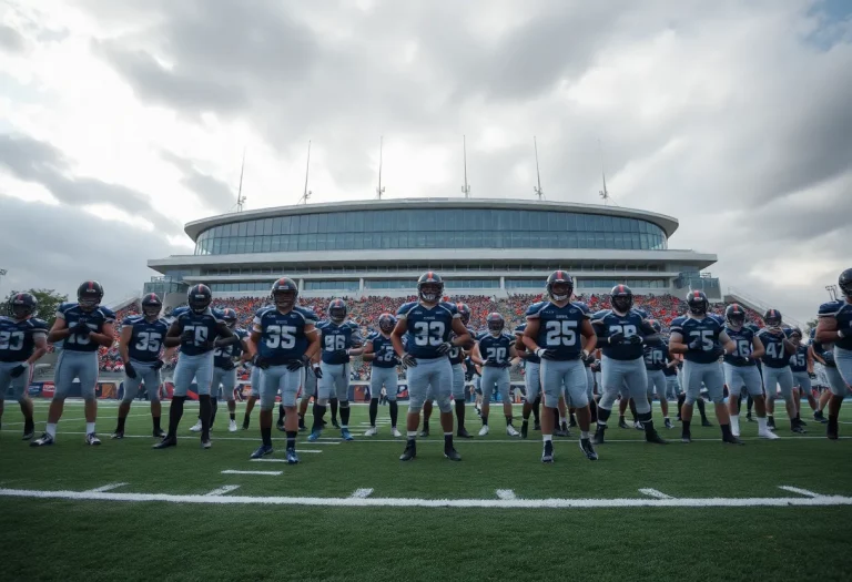 St. Thomas Aquinas Raiders preparing for their game in London