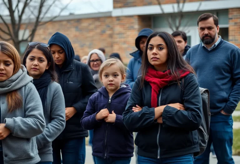 Wilmington community gathering outside school expressing concern