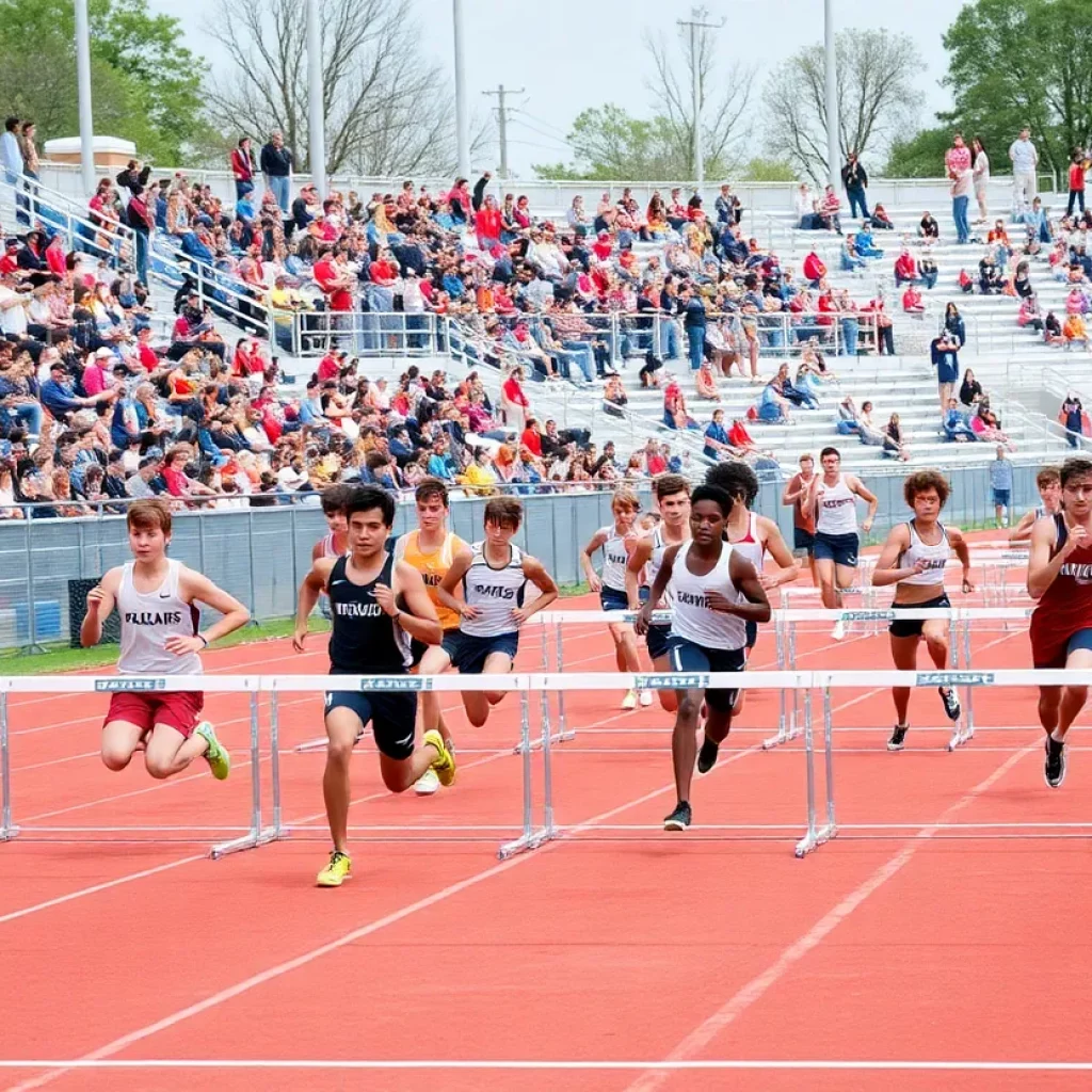 Athletes competing in high school track and field events in Wisconsin
