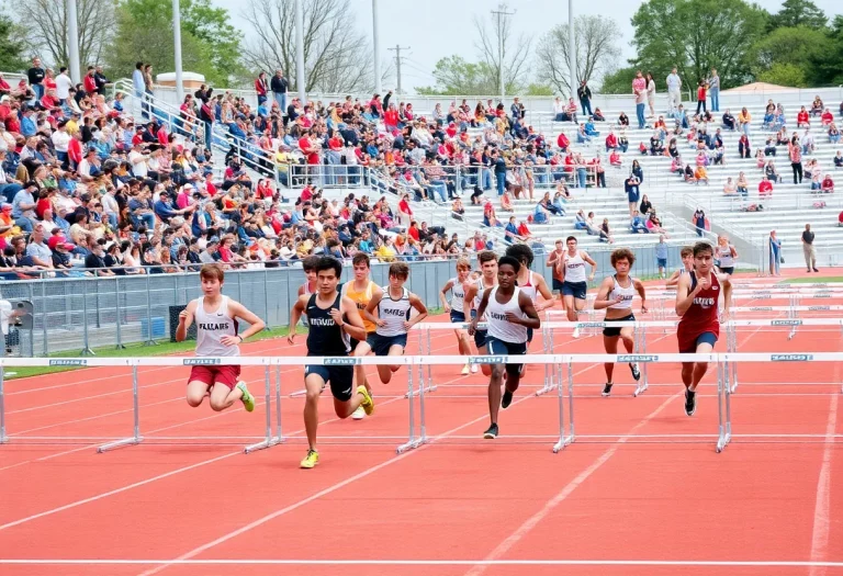 Athletes competing in high school track and field events in Wisconsin