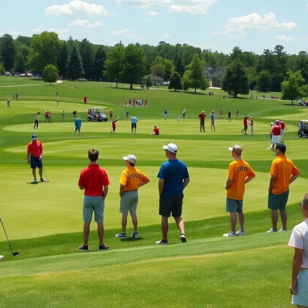 Young golfers competing at the Maddox Potter Capital City Classic