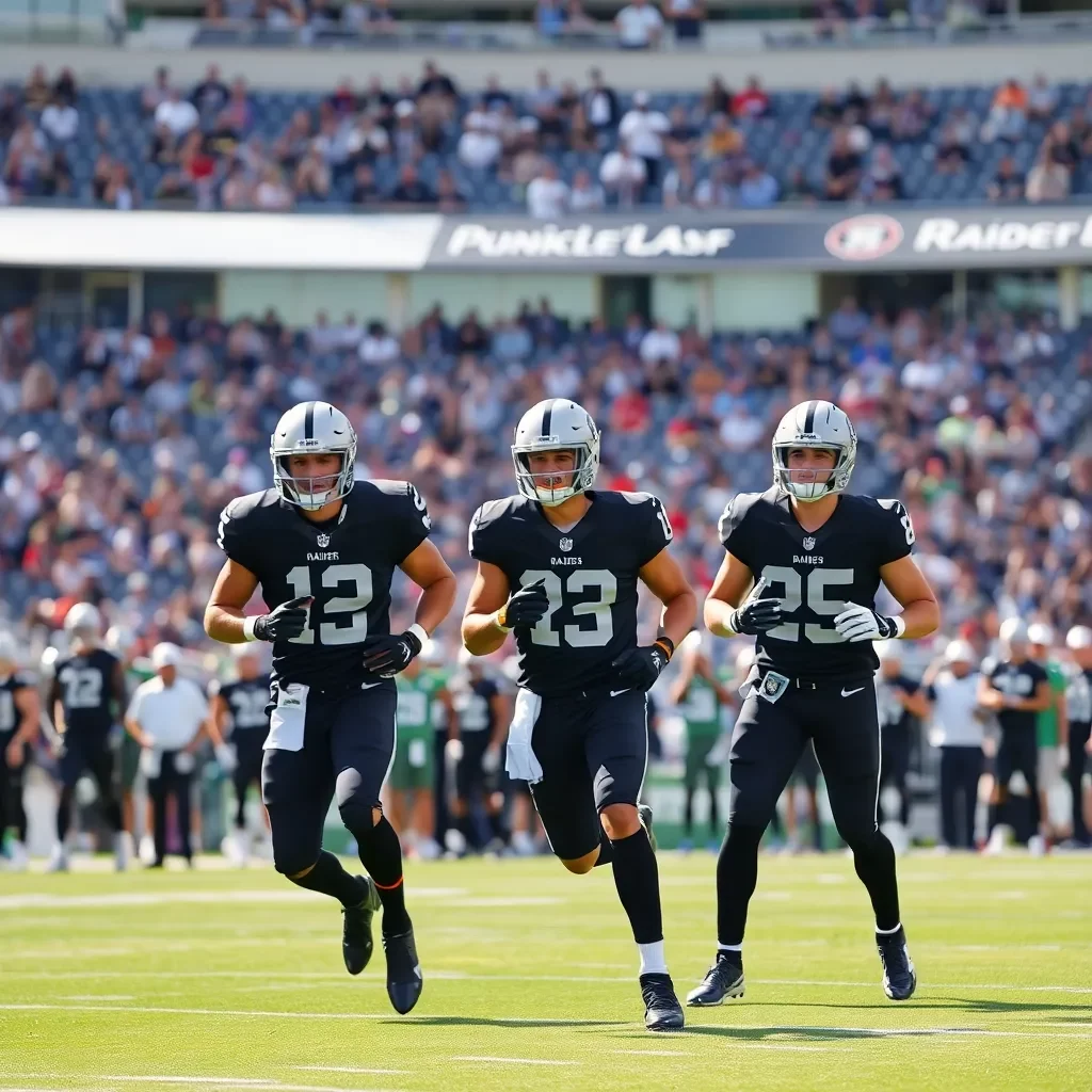 Las Vegas Raiders Showcase Rookies Ahead of Regular Season Opener