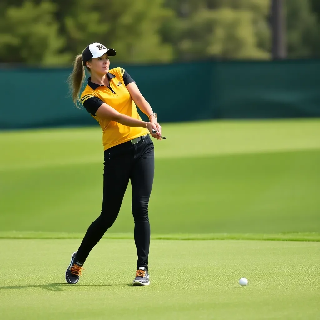 Mizzou Women's Golf Dominates Day One at Sam Golden Invitational with Record-Setting Performance by Freshman Ebba Liljeberg