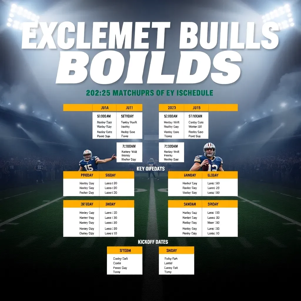 Excitement Builds as College Football Reveals 2025 TV Schedule with Key Matchups and Kickoff Dates
