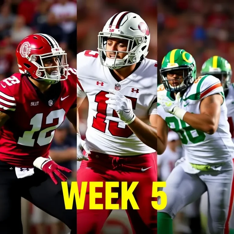 NCAA College Football Week 5 Highlights: Alabama Shocks Georgia, Ohio State Dominates, and Oregon Makes History
