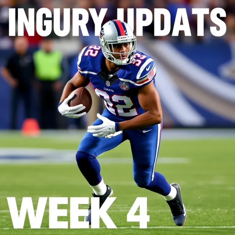 Injury Updates and League News for Week 4