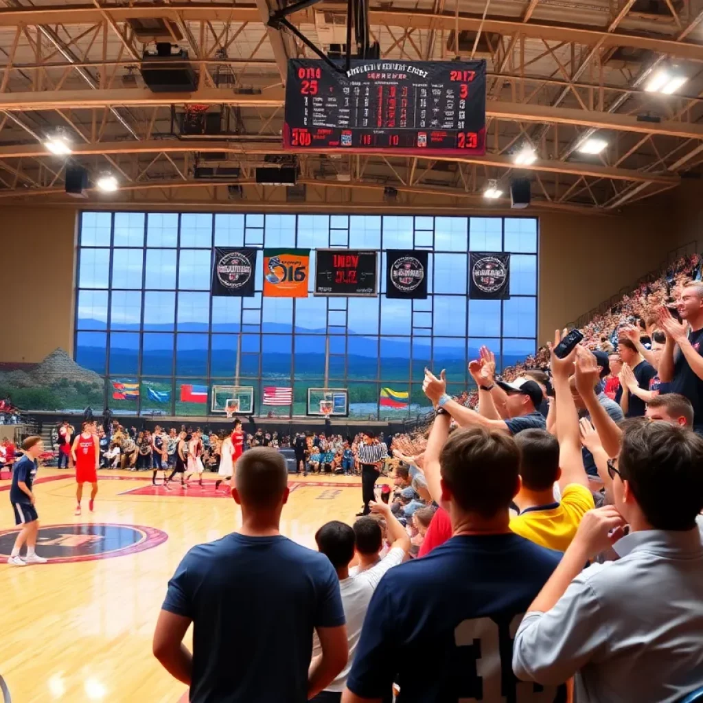 Scene from the Battle for the Springhouse basketball tournament