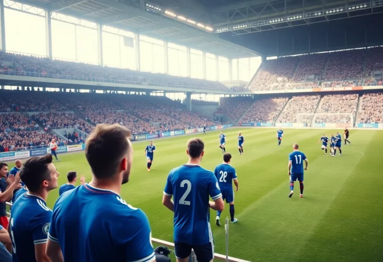 Bluffton boys soccer team playing against Ottawa Hills.