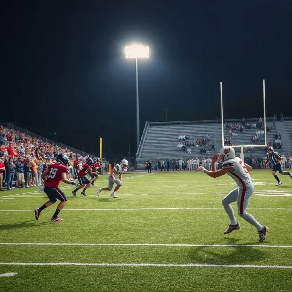 Scene from Brownsburg vs. Fishers high school football game