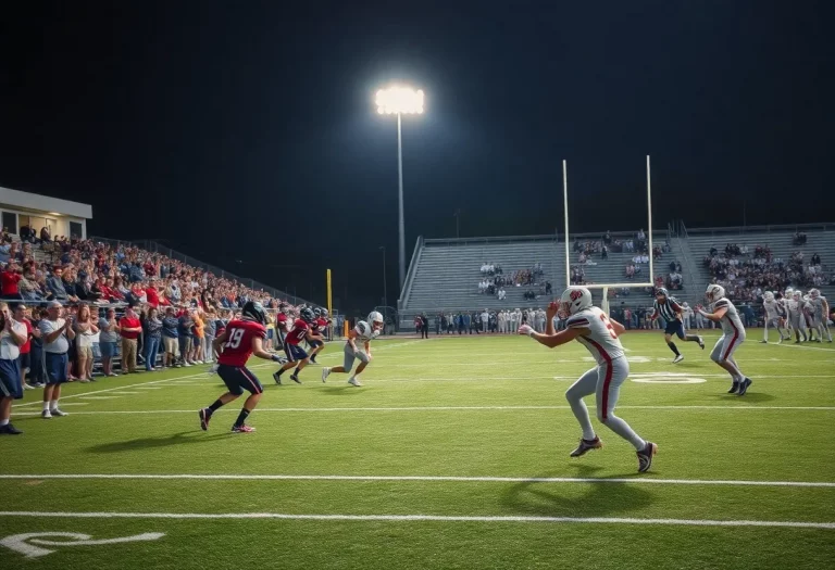 Scene from Brownsburg vs. Fishers high school football game