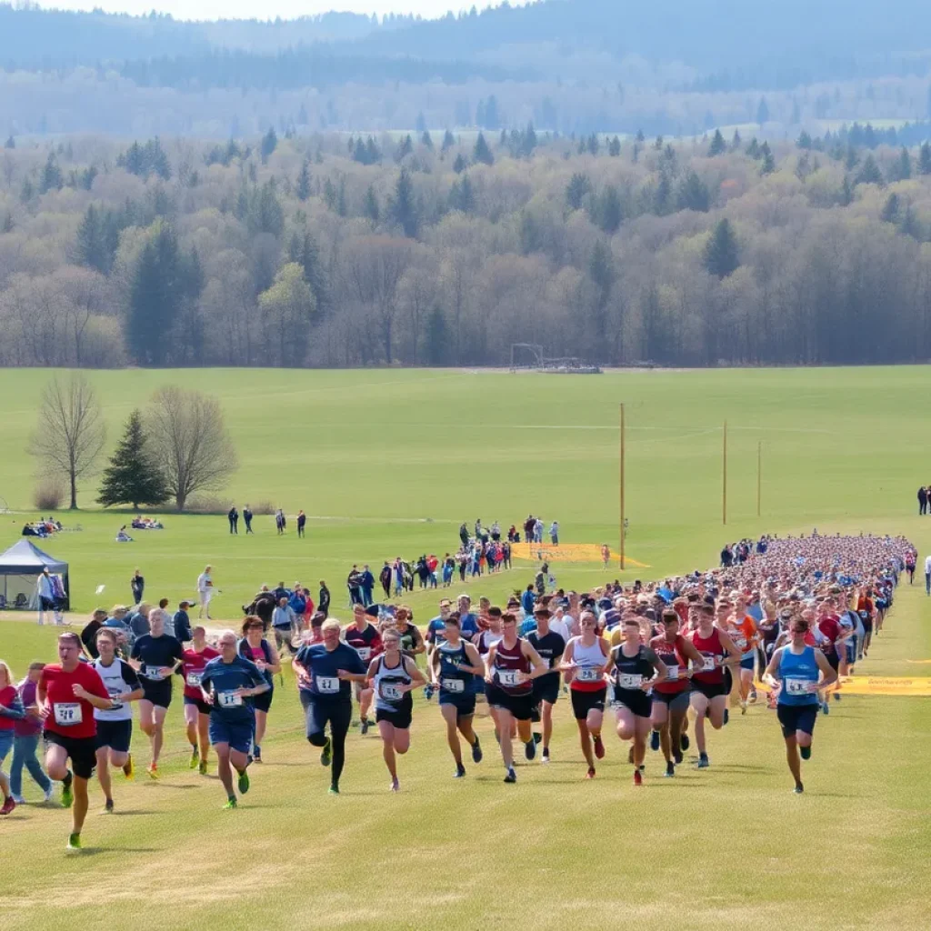 Cross country race at Greiner Family Course during Cowboy Jamboree