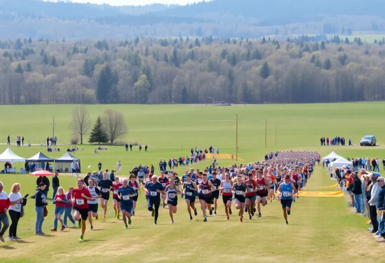 Cross country race at Greiner Family Course during Cowboy Jamboree