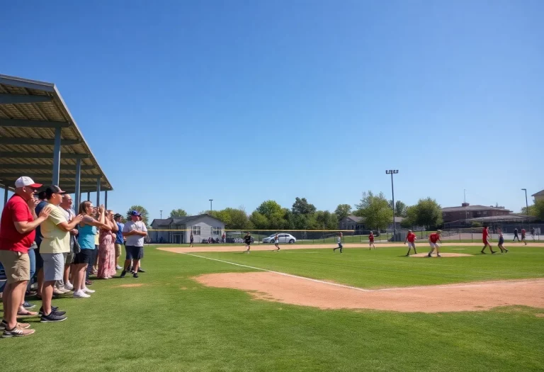 Teams competing at the Dave Sanders Memorial Softball Tournament in Aurora Sports Park