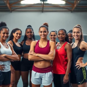 Female athletes united for fairness in sports competition