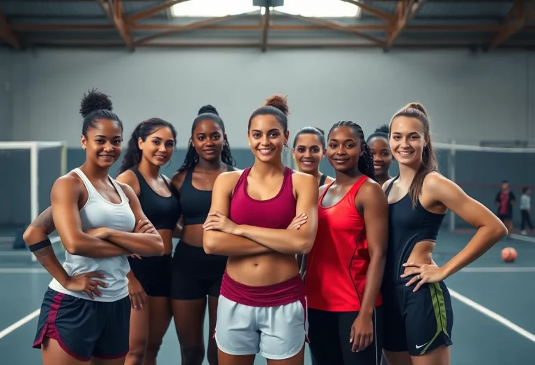 Female athletes united for fairness in sports competition