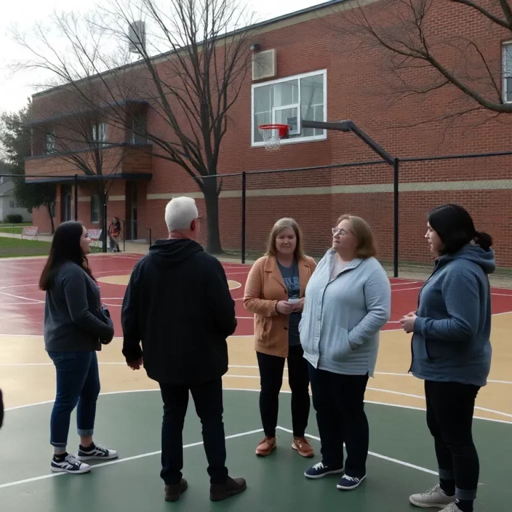 Community members reflecting on recent events