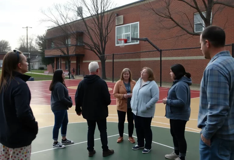 Community members reflecting on recent events