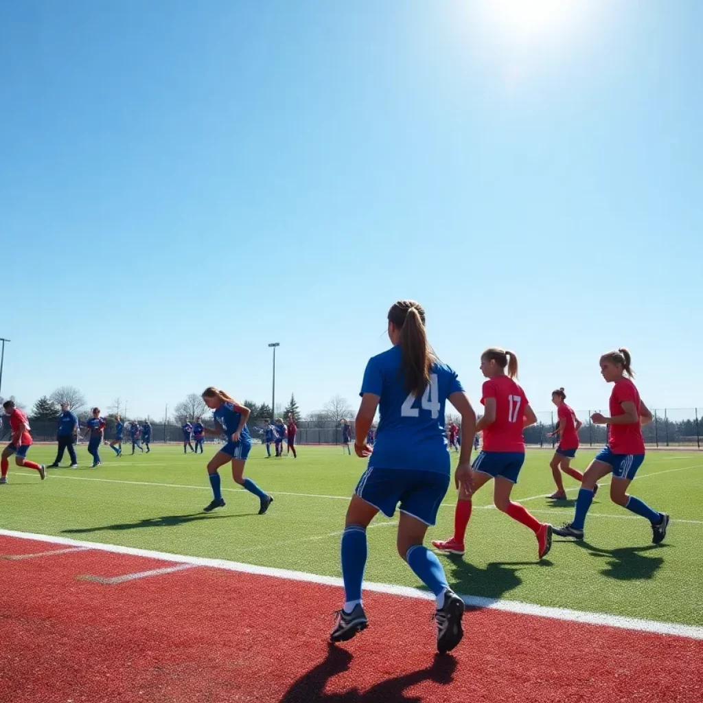 High school athletes engaged in competitive sports activities in Maine
