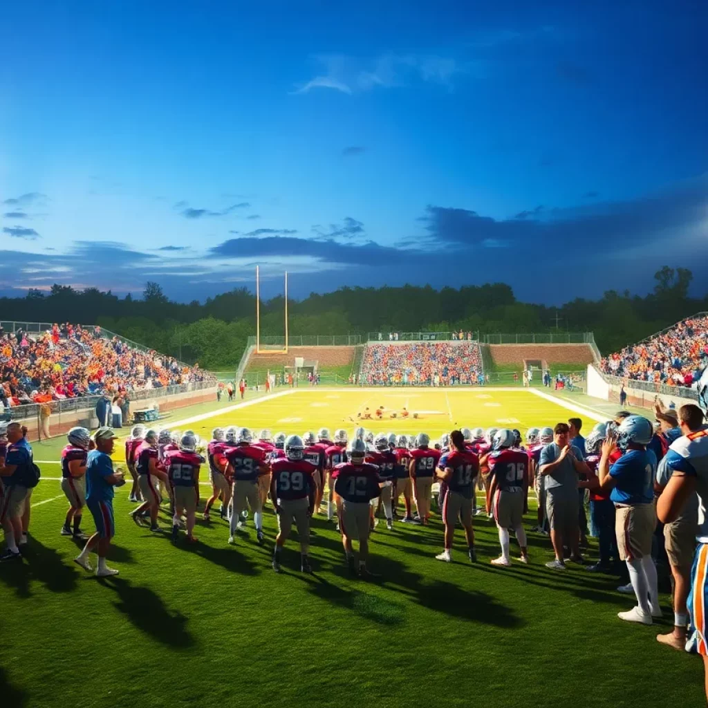 Exciting moment from a high school football game in Michigan