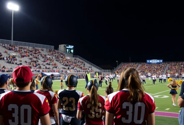 Exciting Michigan High School Football Game
