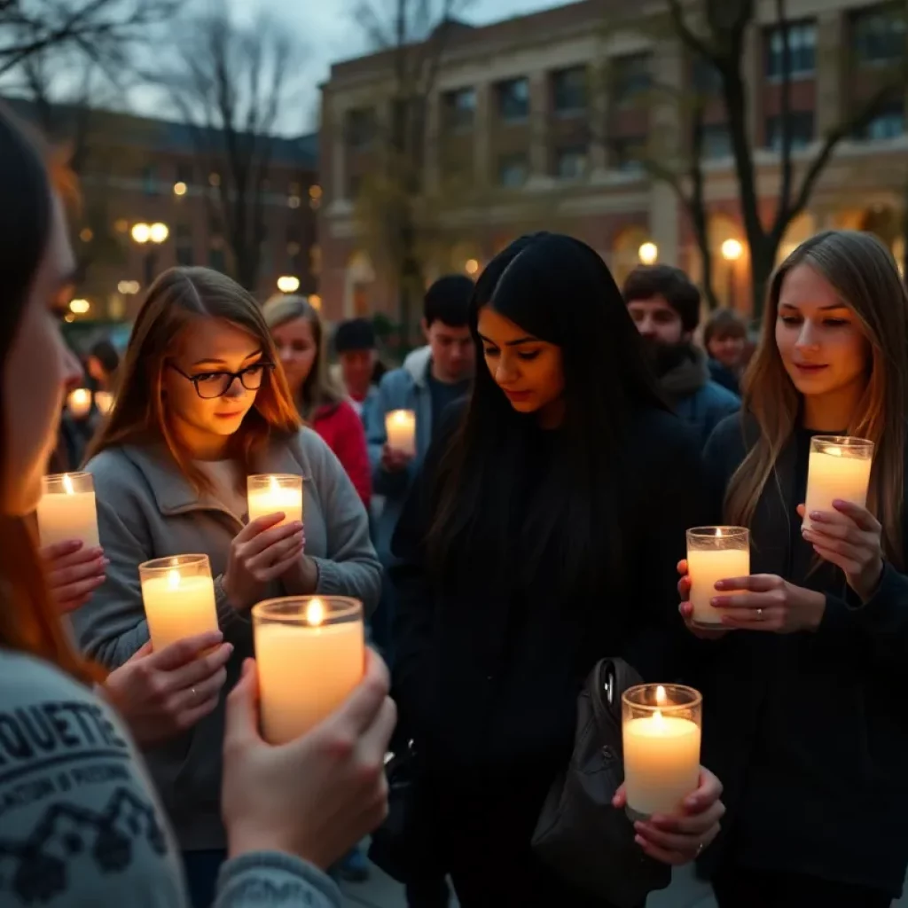 Candlelight vigil held at Marquette University for two young lacrosse players.
