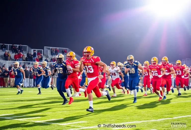 High school football players competing in Ohio