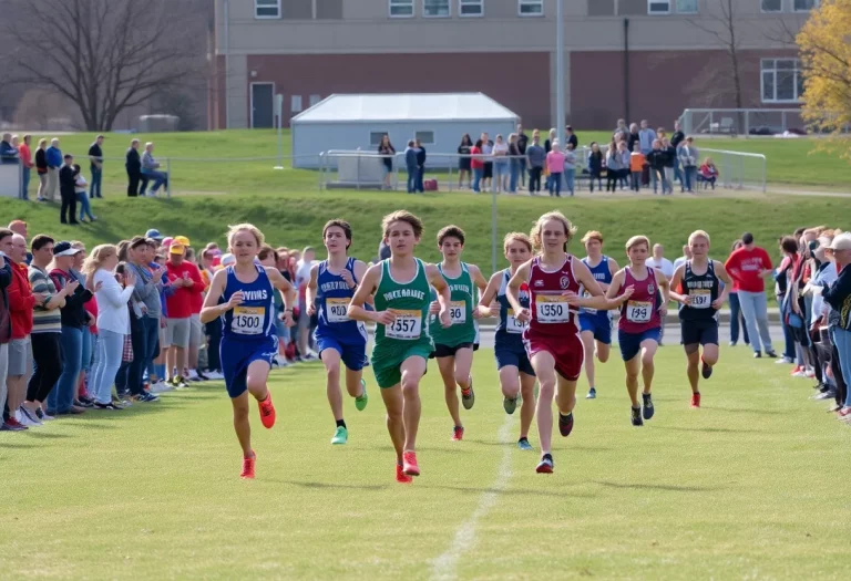 Parkersburg High School cross country relay event