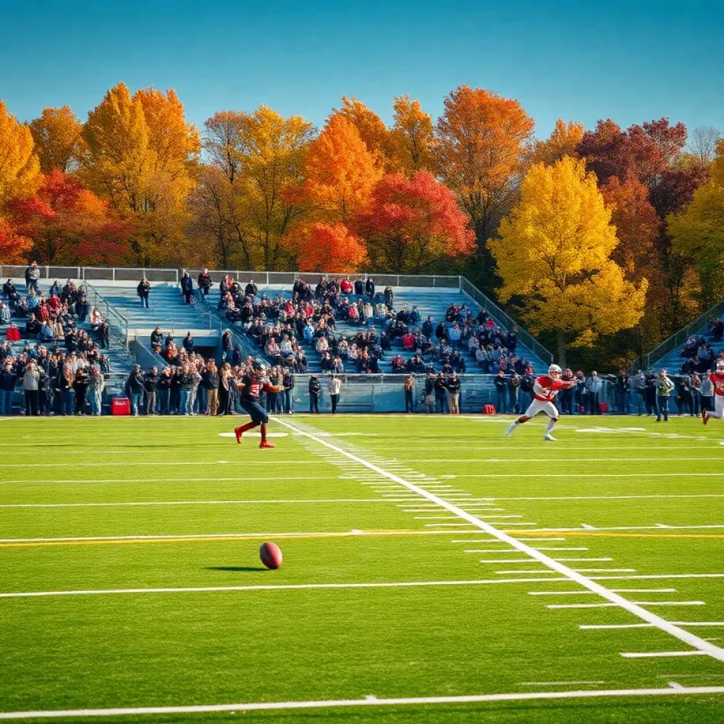 High school football players playing in Pennsylvania