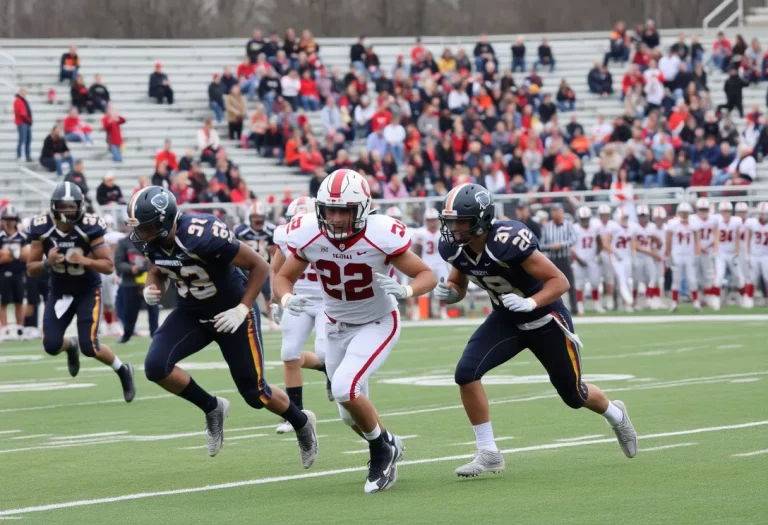 High school football players playing in Pennsylvania