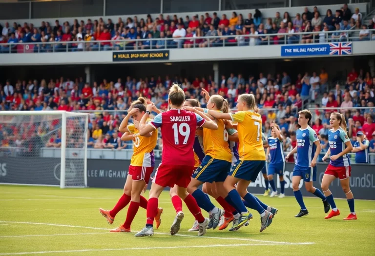 Ralston Valley boys soccer team celebrating a goal during the match.