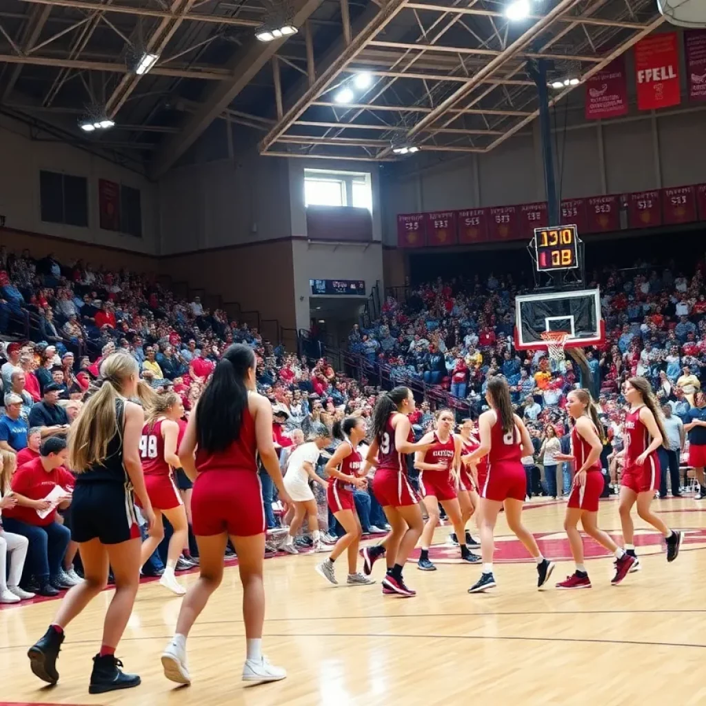 Anamosa high school girls' basketball event
