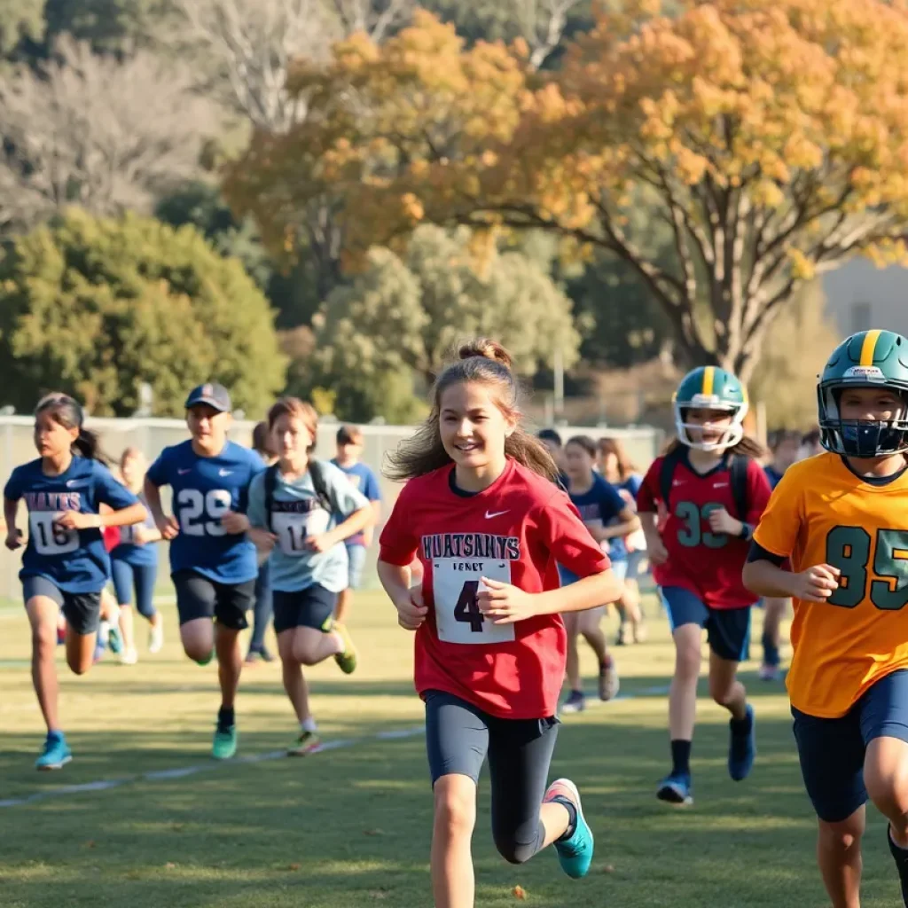 Students engaging in fall sports activities at Santa Barbara schools