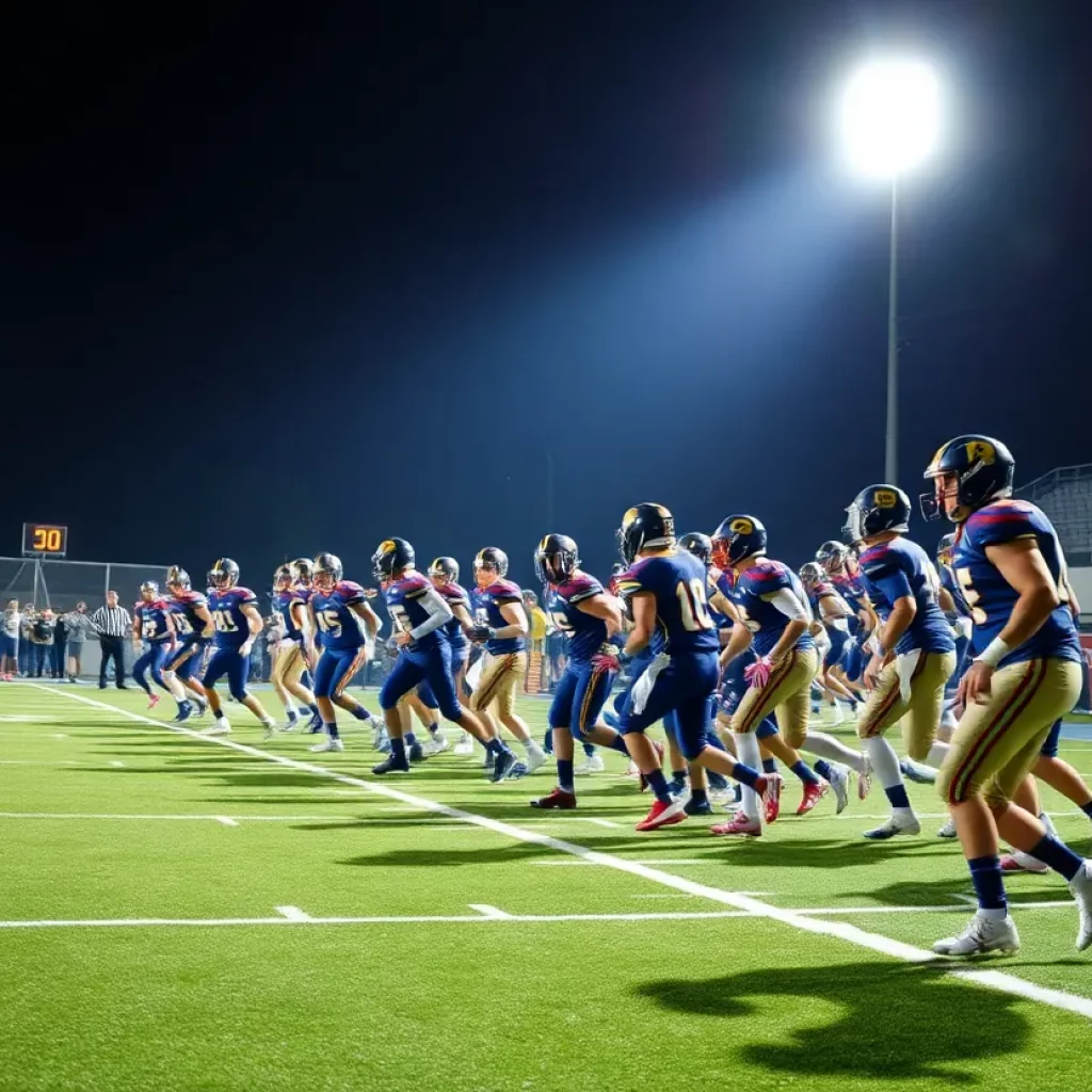 Exciting Alabama high school football match in action