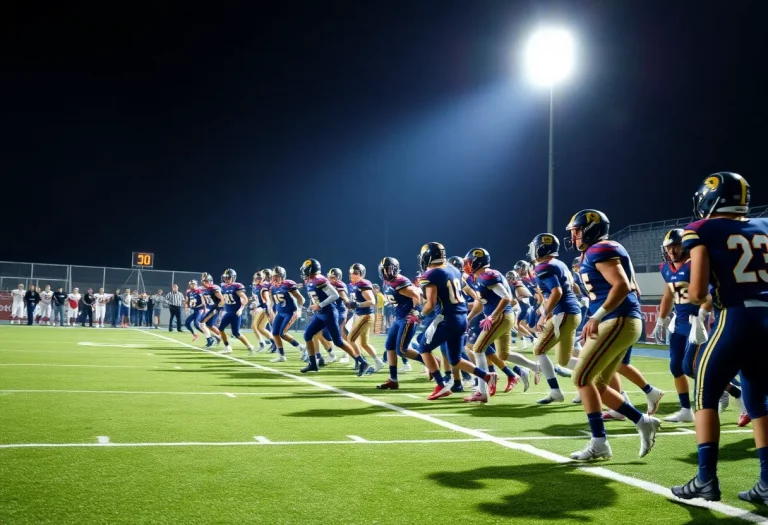 Exciting Alabama high school football match in action