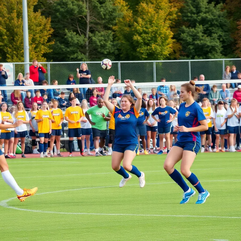 High school athletes competing in various fall sports in Vermont.