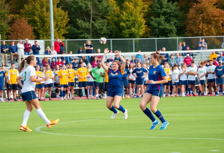 High school athletes competing in various fall sports in Vermont.