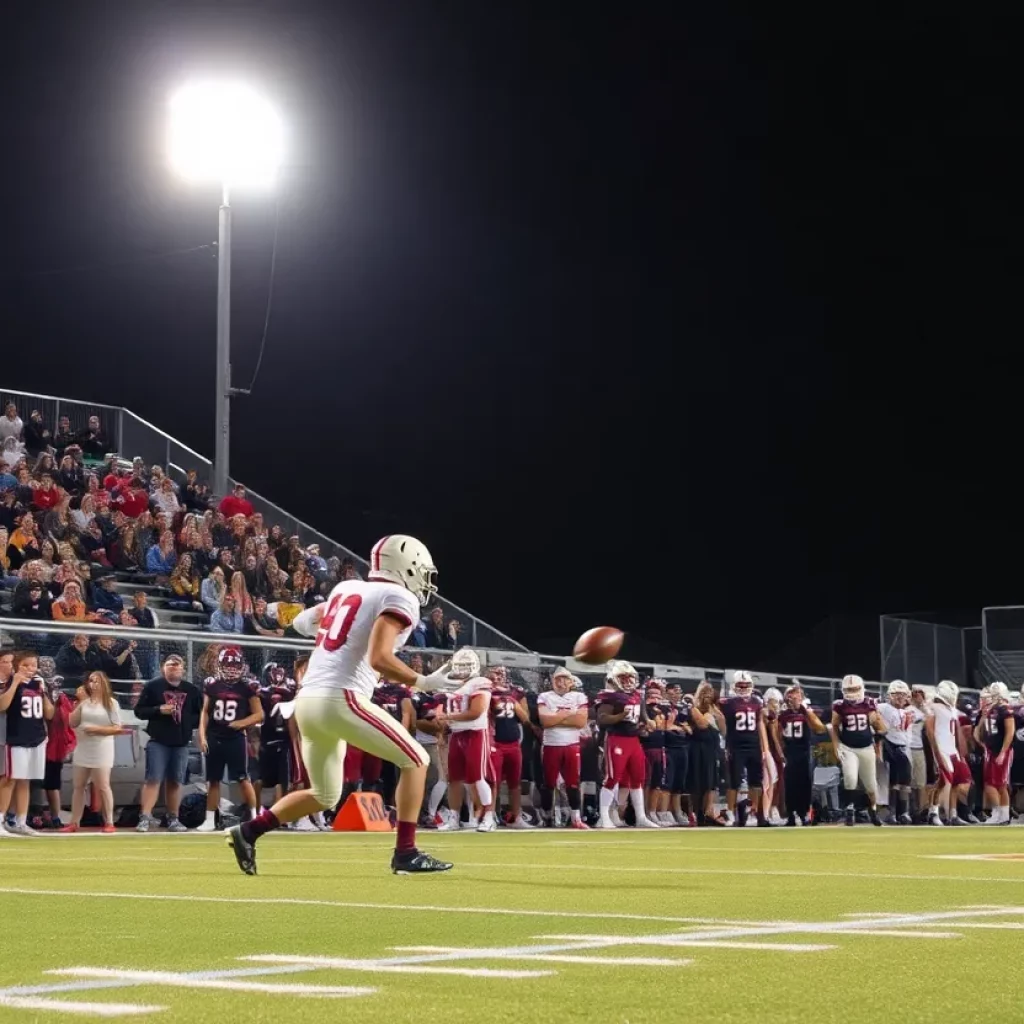 Vestavia Hills Rebels celebrating victory over Auburn Tigers