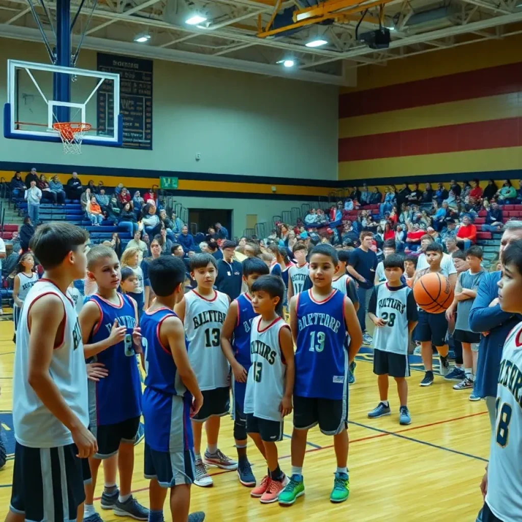 Elementary basketball tournament at Whiteoak High School