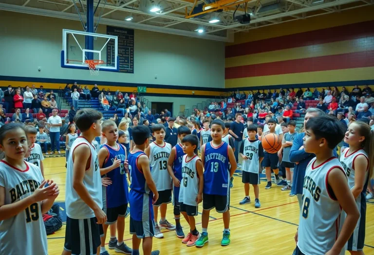 Elementary basketball tournament at Whiteoak High School