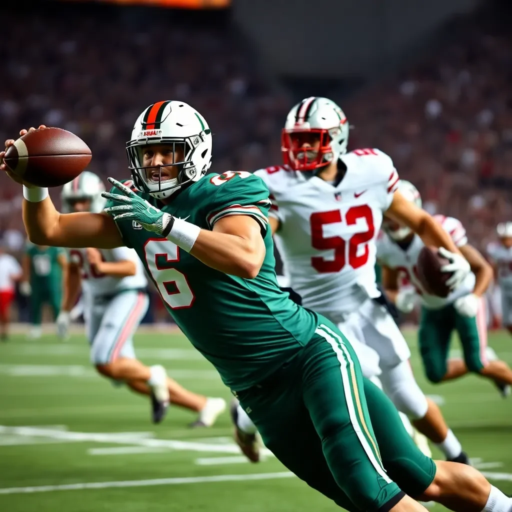 Top College Football Teams in a Tight Race as Miami Shines and Ohio State Holds Firm