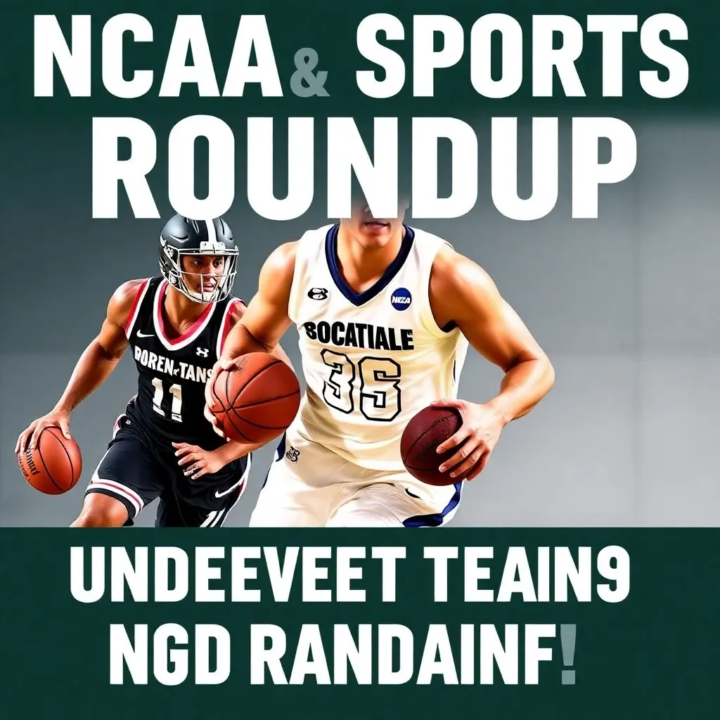 NCAA Sports Roundup: Undefeated Teams and Rankings Update