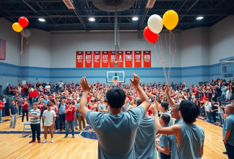 Ceremony for basketball player commitment