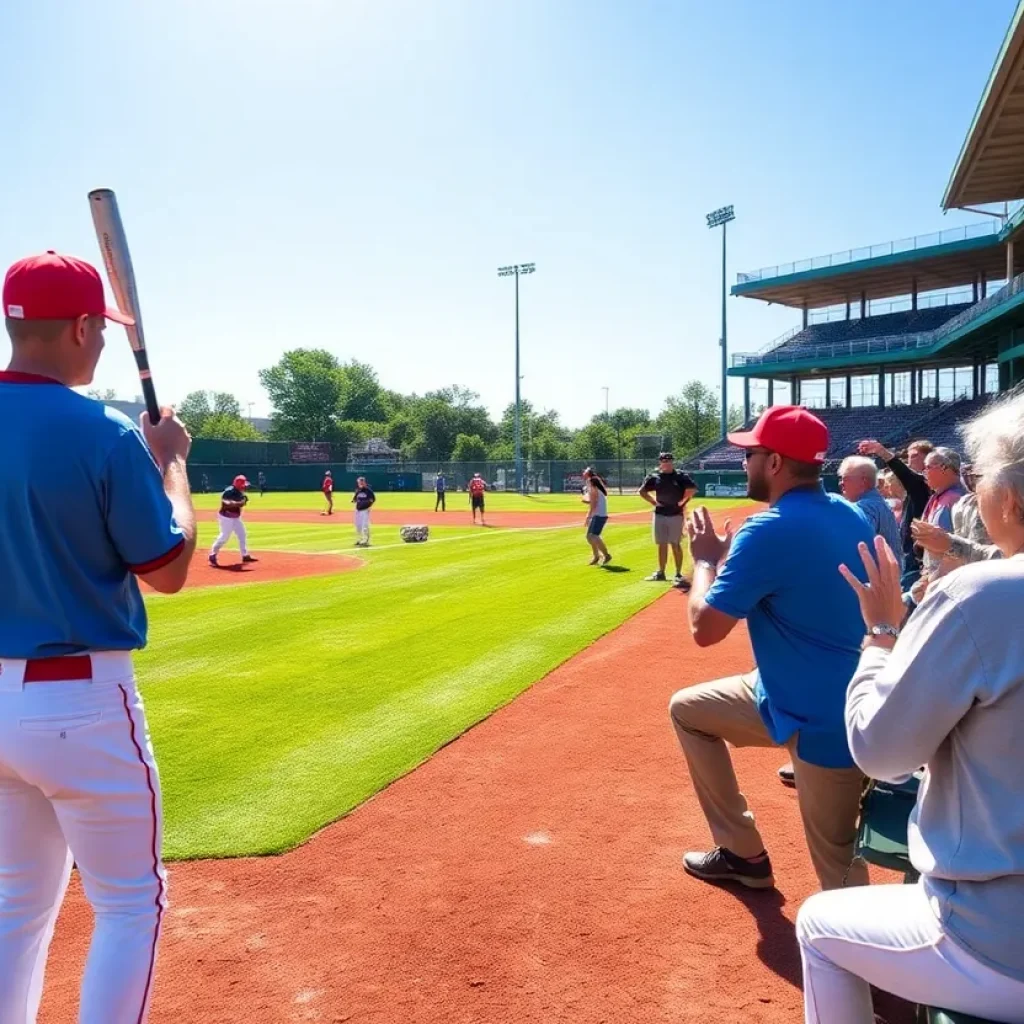 Bozeman high school baseball practice scene