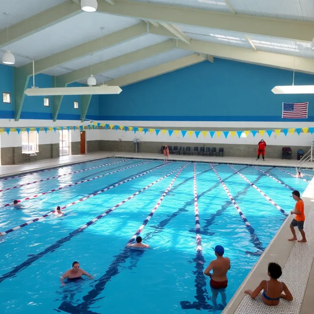 Swimming pool at Harry Green Aquatic Center in Clarksburg