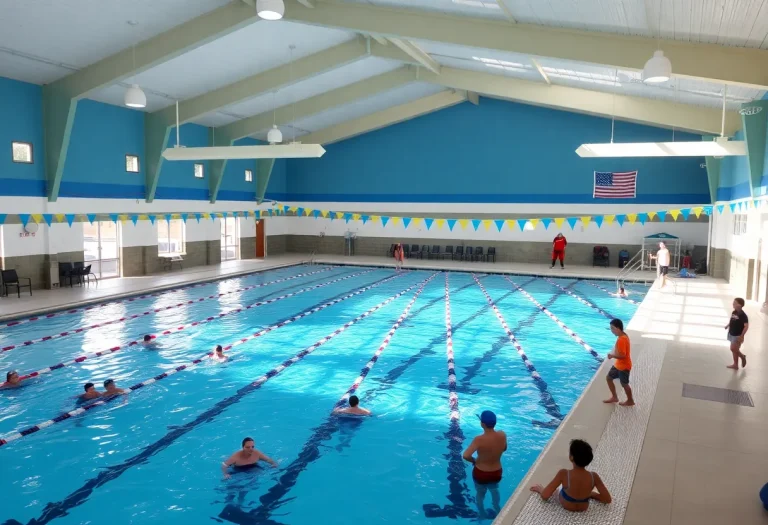 Swimming pool at Harry Green Aquatic Center in Clarksburg