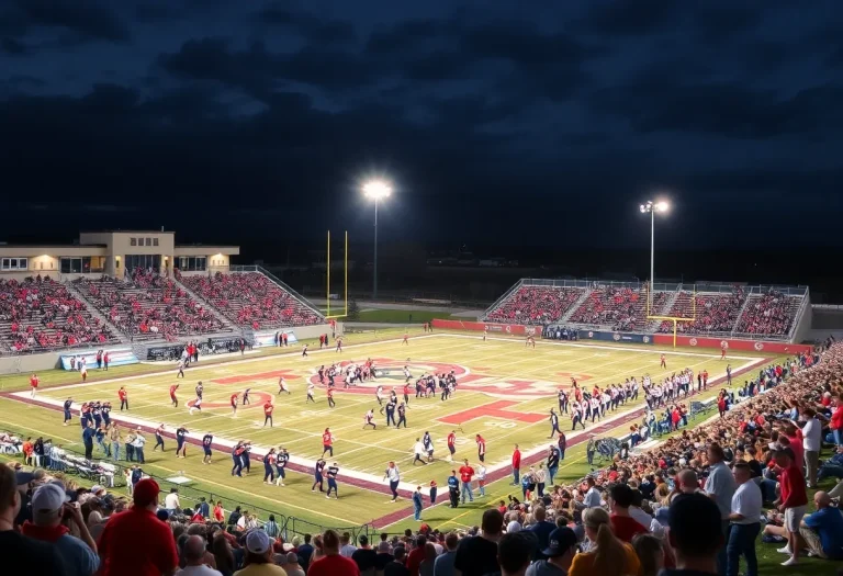 Exciting moments from Colorado high school football games with players and fans.