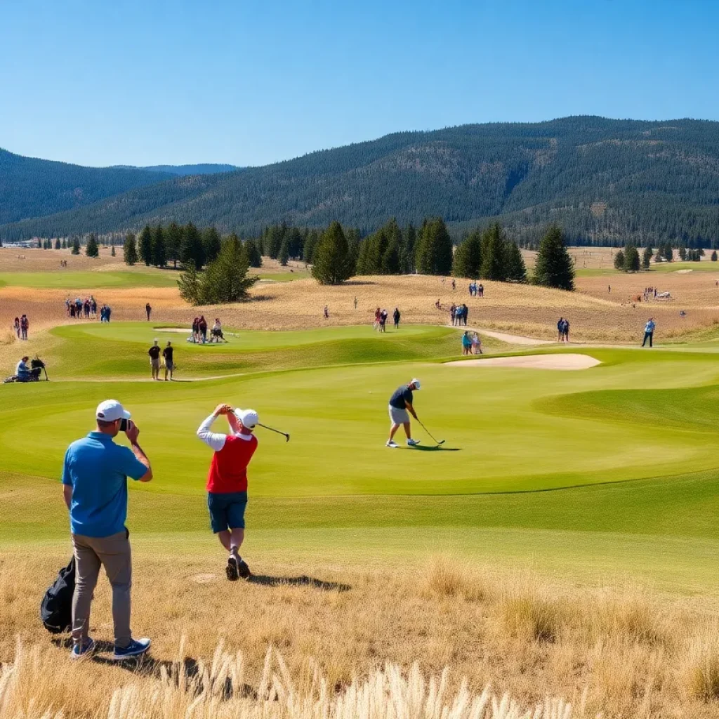 Young golfers competing in the Colorado High School Golf Championships
